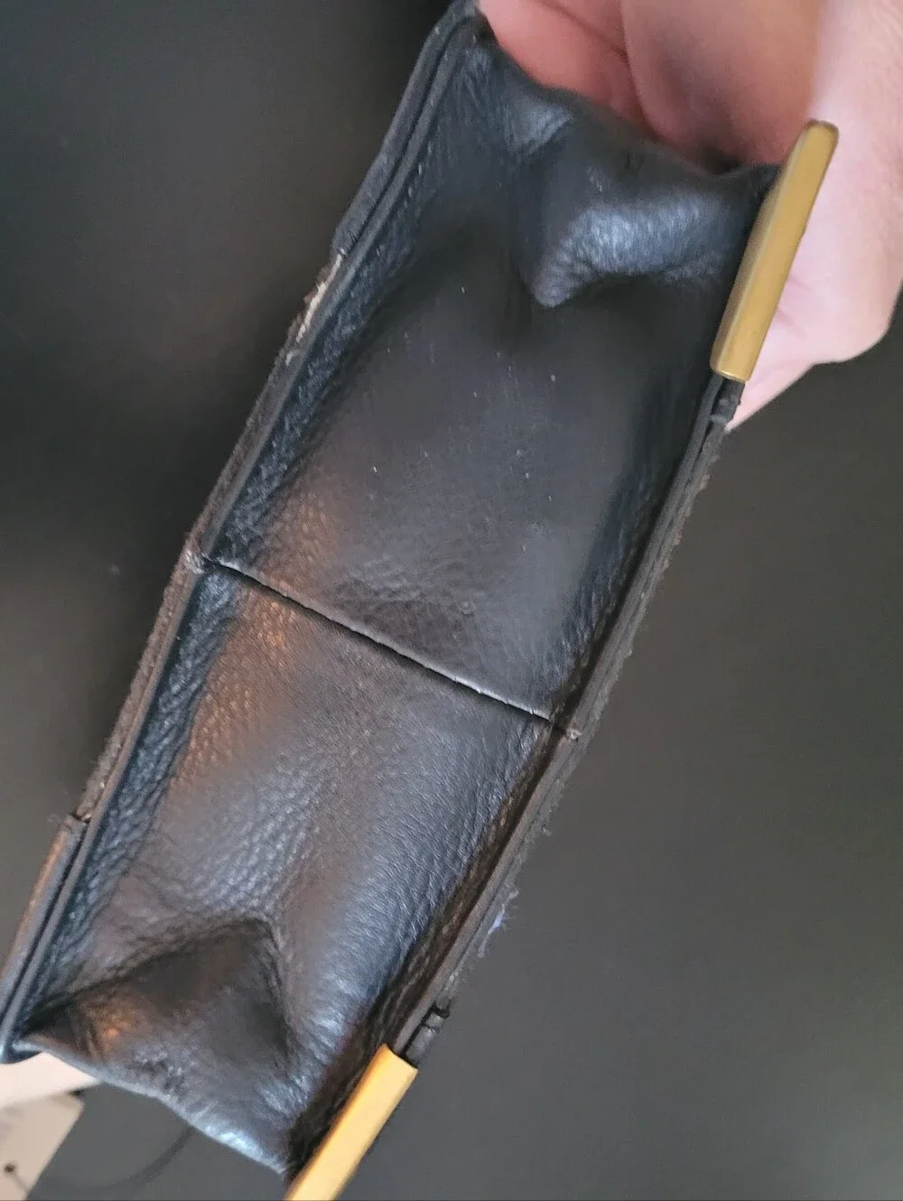 Foley & Corinna Leather Leopard Wristlet